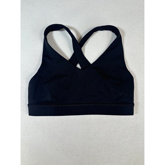 Lululemon Envital Bra *Medium Support B/C Cup Size 8 Black W2DD7S - Picture 1 of 10